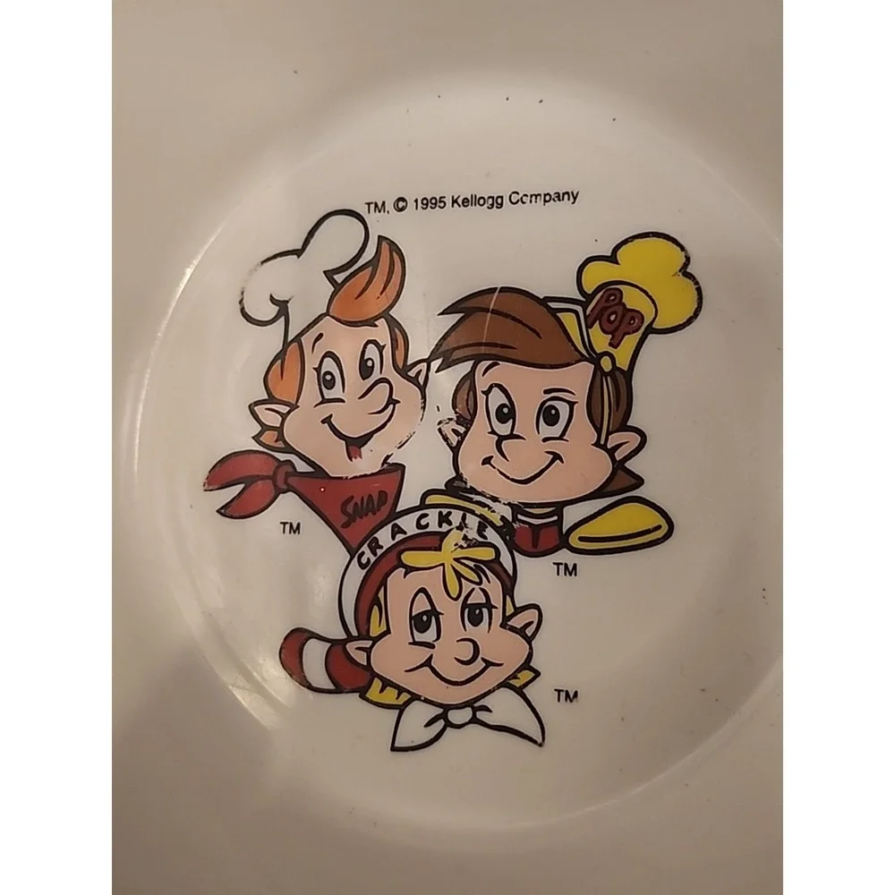 Vintage‎ Kelloggs Cereal Bowl: Rice Bubbles, Snap Crackle Pop